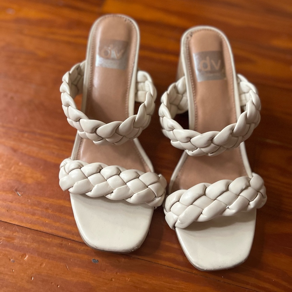 DV by Dolce Vita Women's Cream Braided Sandals